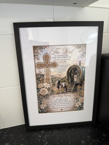 Romany gypsy framed - a3,