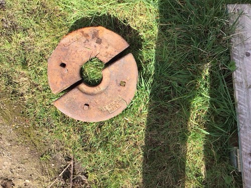 One pair front weel weight - one,