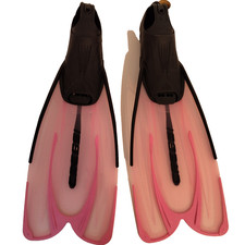 CRESSI Agua Swim Fins Long Blade Lightweight Flippers Kids and Adults 37/38 4/5