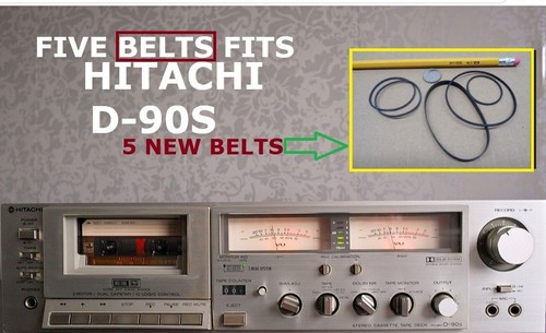 Five belts fits hitachi 90s - fits, d-90s