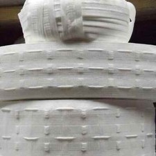  1 Metre NEW 1" 1.25" 2" 3"  6" Inch White Curtain Heading Header Tape UK SELLER