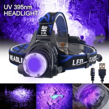 395nm UV Light LED Headlamp