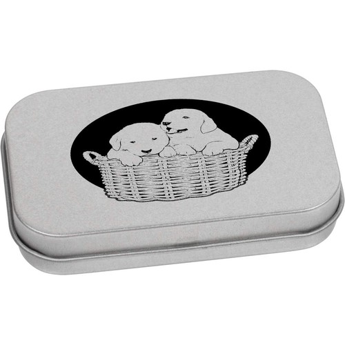 Cute puppies metal hinged - puppies',