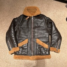 mens sheepskin/leather  flight