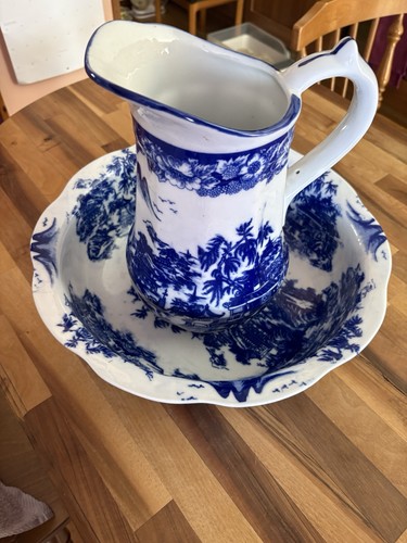 Victoria ironstone wash jug - wash,