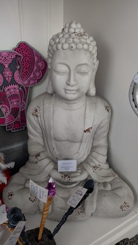Large garden buddha statue - garden,