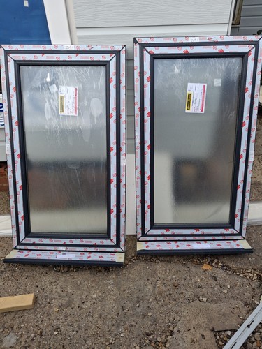 Pvc window charcoal grey - 2,