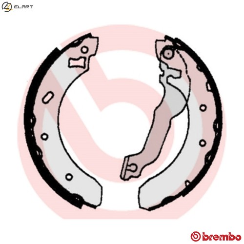 Brake shoe set 521 - s, 24