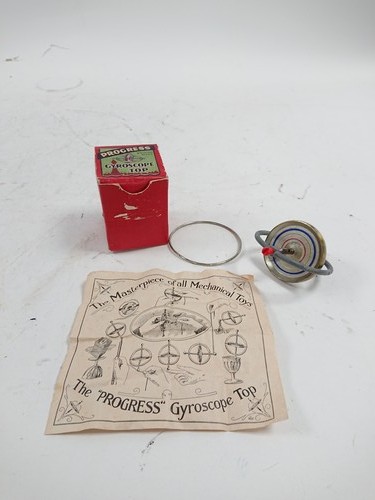 Vintage progress gyroscope - vintage, top