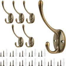 6Pcs Coat Rack Wall Mounted