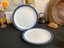 Denby Imperial Blue - 2 x 26.5cm Dinner Plates Vgc