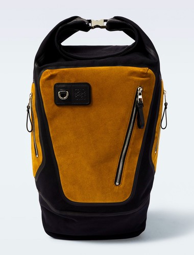 Loewe flex top suede backpack - loewe,