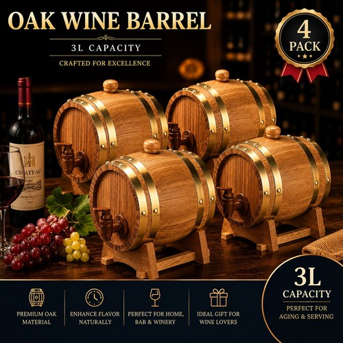 Pack oak wooden wine - wooden,
