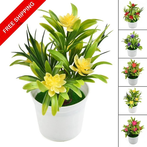 Artificial flowers potted fake - artificial,