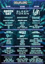 DOWNLOAD FESTIVAL 2025 LINE UP Print Event Poster Gift Promo Bands Acts List
