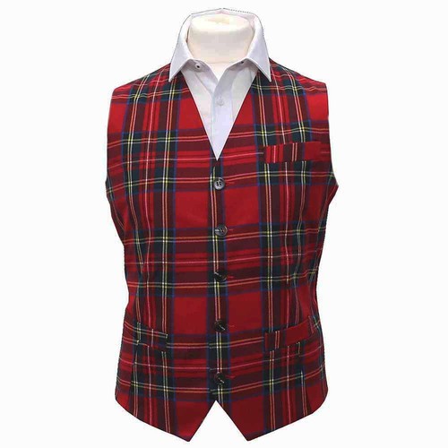 Traditional red tartan check - tartan,