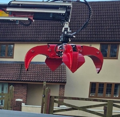 Crane hiab rotator - crane, grab