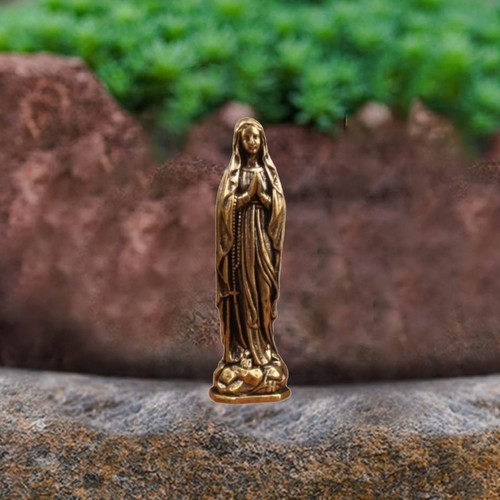 Small brass religious - brass, statue