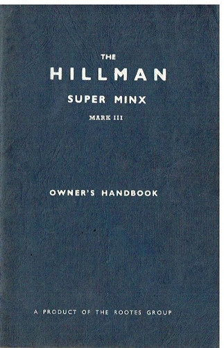 Hillman super minx mkiii - super,