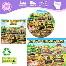 JCB Diggers Cake Topper