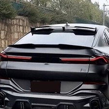 For BMW X6 G06 F96 M Sport 2019-2024 Glossy Black Car Rear Roof Lip Spoiler Wing