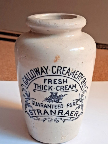 Antique cream pot galloway - antique,