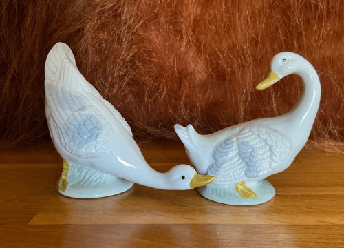 Pair ceramic long - ceramic, necked