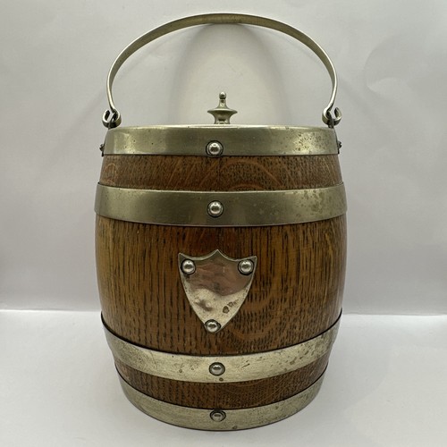 Vintage oak metal - metal, banded