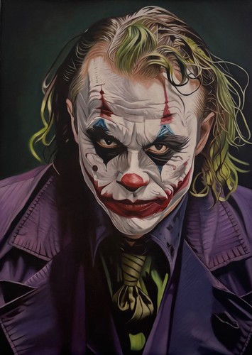 Original joker oil painting - painting, on
