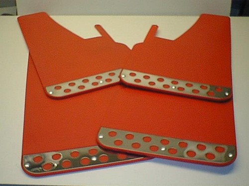 Red rally mud flaps splash - red,