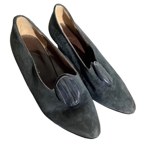 Vintage black suede - black,