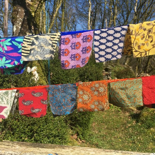 Bunting indian recycled - bunting,