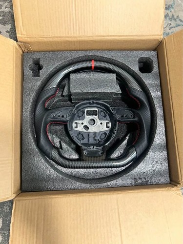 Carbon fiber steering wheel - carbon,