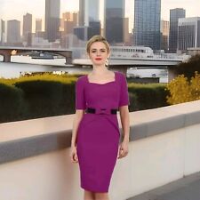 Diva Catwalk  Women's Purple & Black Pencil Dress Size 10 UK/ M Brand New €160