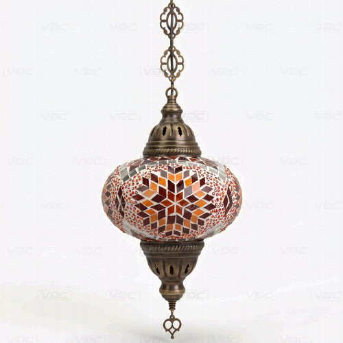 Amber turkish mosaic - mosaic, pendant