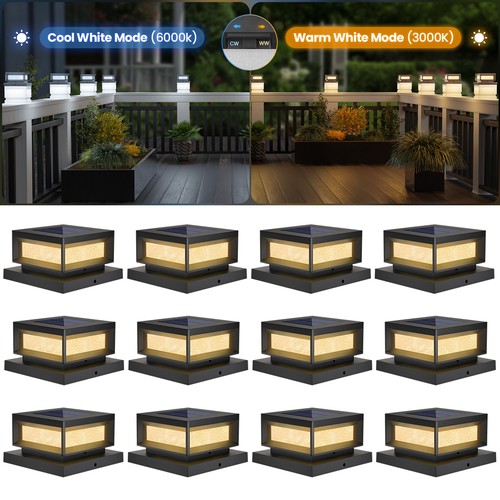 4x4 led solar - solar, post