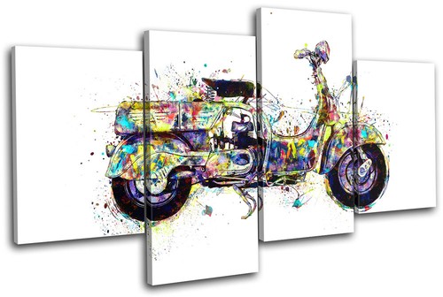 Moped scooter colourful - scooter,