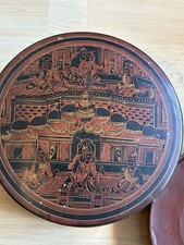 Antique Burmese Red Lacquered