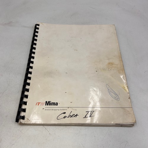 Owner manual itw mima - owner's,