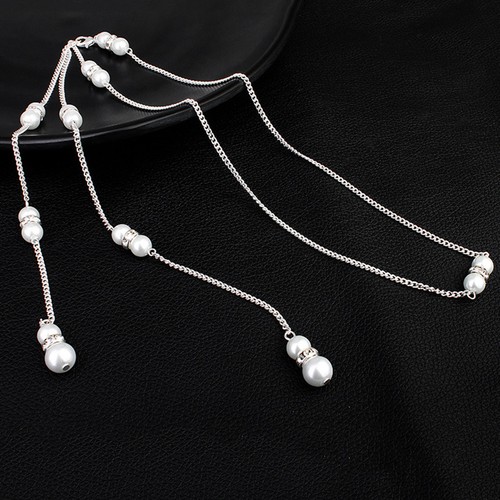 Fashion jewelry pearl necklace - pearl,