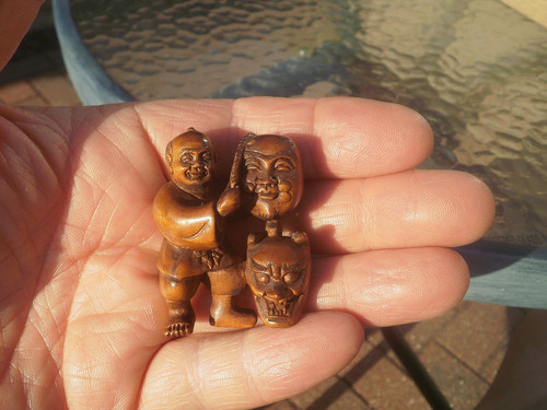 Hand carved wood - hand,