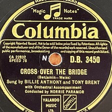 Tony Brent and Billie Anthony, I GET so Lonely/Cross Over the Bridge