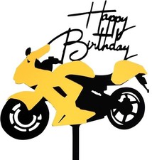 Motorbike Cake Topper Motorcycle Racing Birthday Party Cake Decoration