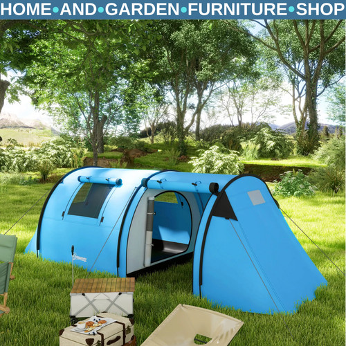Tunnel camping tent - tunnel, 4-person