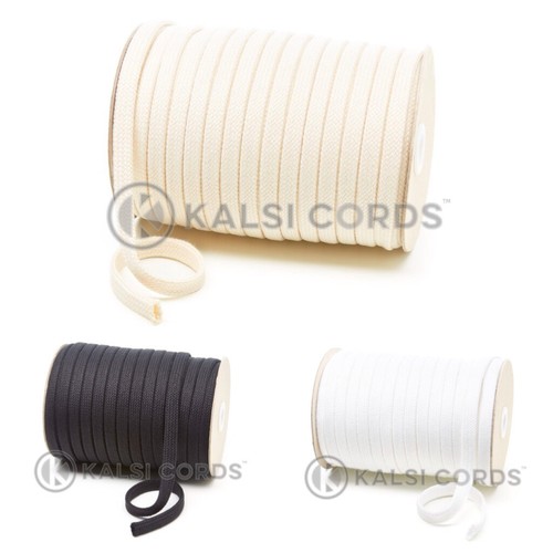 11mm flat cotton - flat, tubular