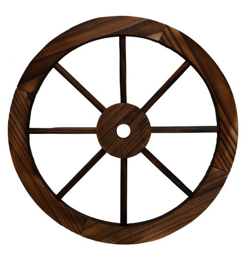 Burntwood wooden wagon wheel - burntwood,