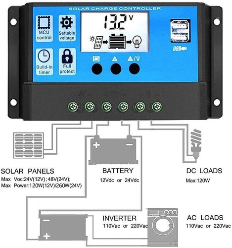 10a solar panel battery charge - 10a,