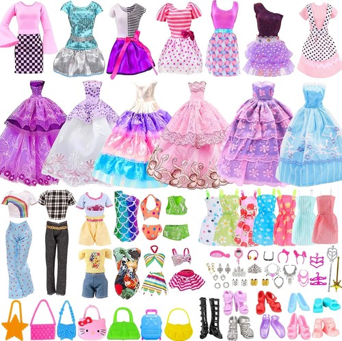 56pcs doll clothes outfit - 56pcs, for