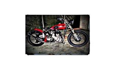 1950 Norton Es2 16H Bike Motorcycle A4 Photo Poster