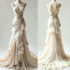 Elegant Fishtail Wedding Dress